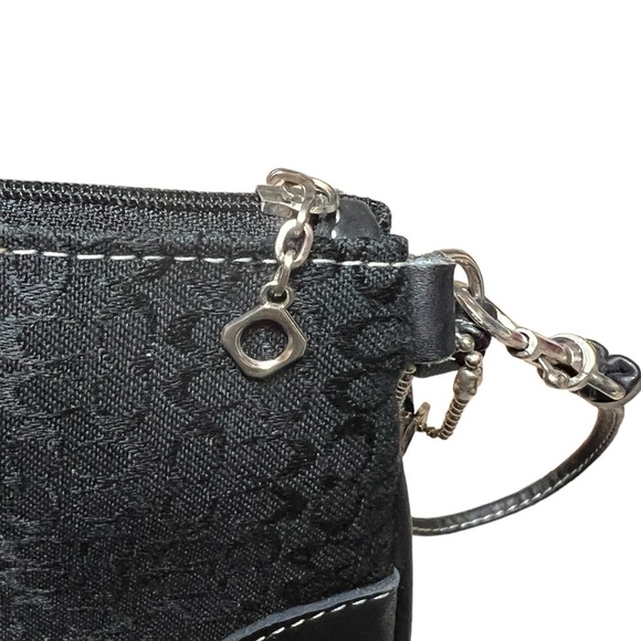 Coach Black Signature Wristlet - Picture 5 of 9
